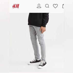 H&M Y10 excellent condition gray skinny jeans.